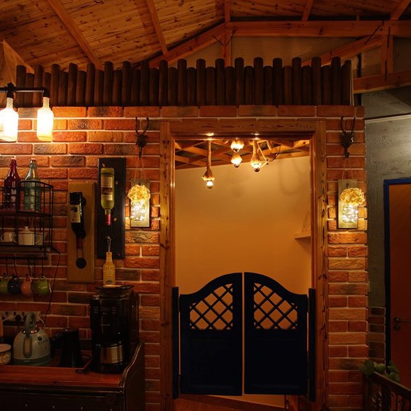 New 2 Set Decorative Rustic Mason Jar Wall Decor - Picture 4 of 6